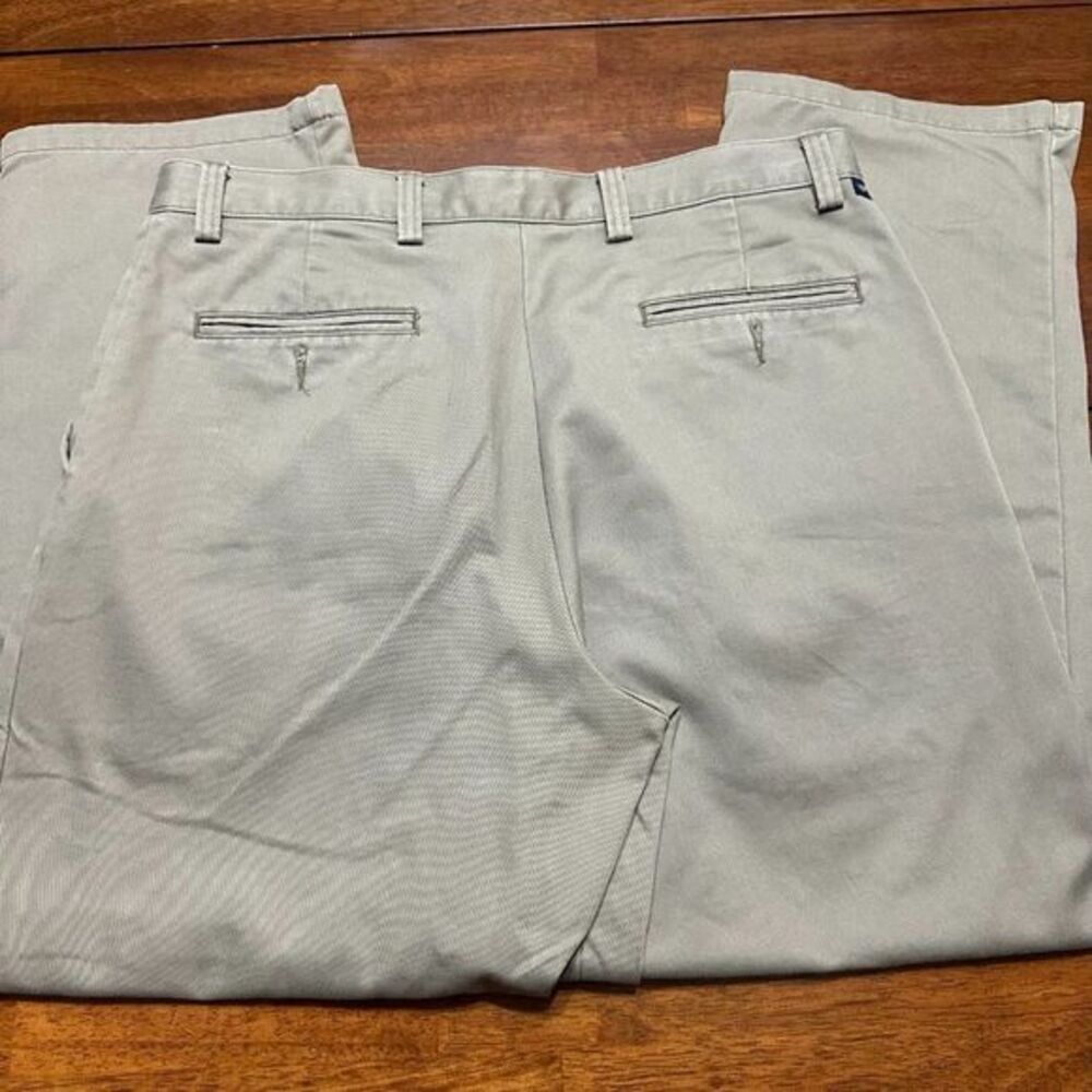 Dockers Chino Pants Mens 36x30 Khaki Cotton Flat Front Twill‎ Classic Fit Work - Picture 4 of 6